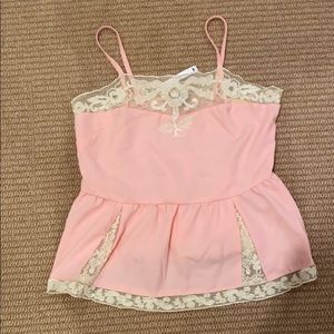 Asos pink lace cami nwt